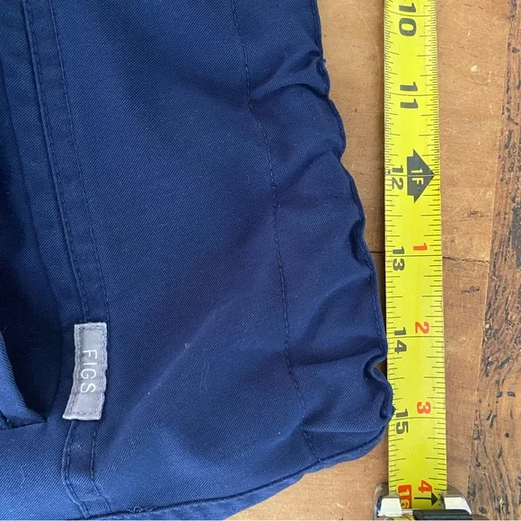 FIGS Unisex L Soft Thread Navy Blue 8 Pocket Drawstring Scrub Pants - Picture 7 of 10